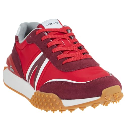 Lacoste Mens L-Spin Deluxe Sneaker, RED/Gry, 112