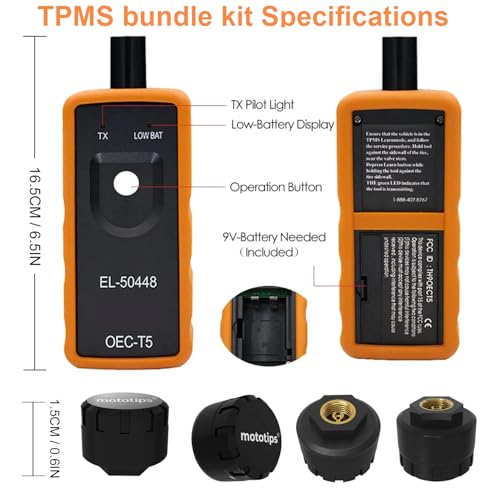 MOTOTIPS GM TPMS Sensor Set