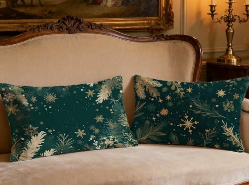 Housse de coussin vert en velours 40x80 cm pour un canapé chic - 2