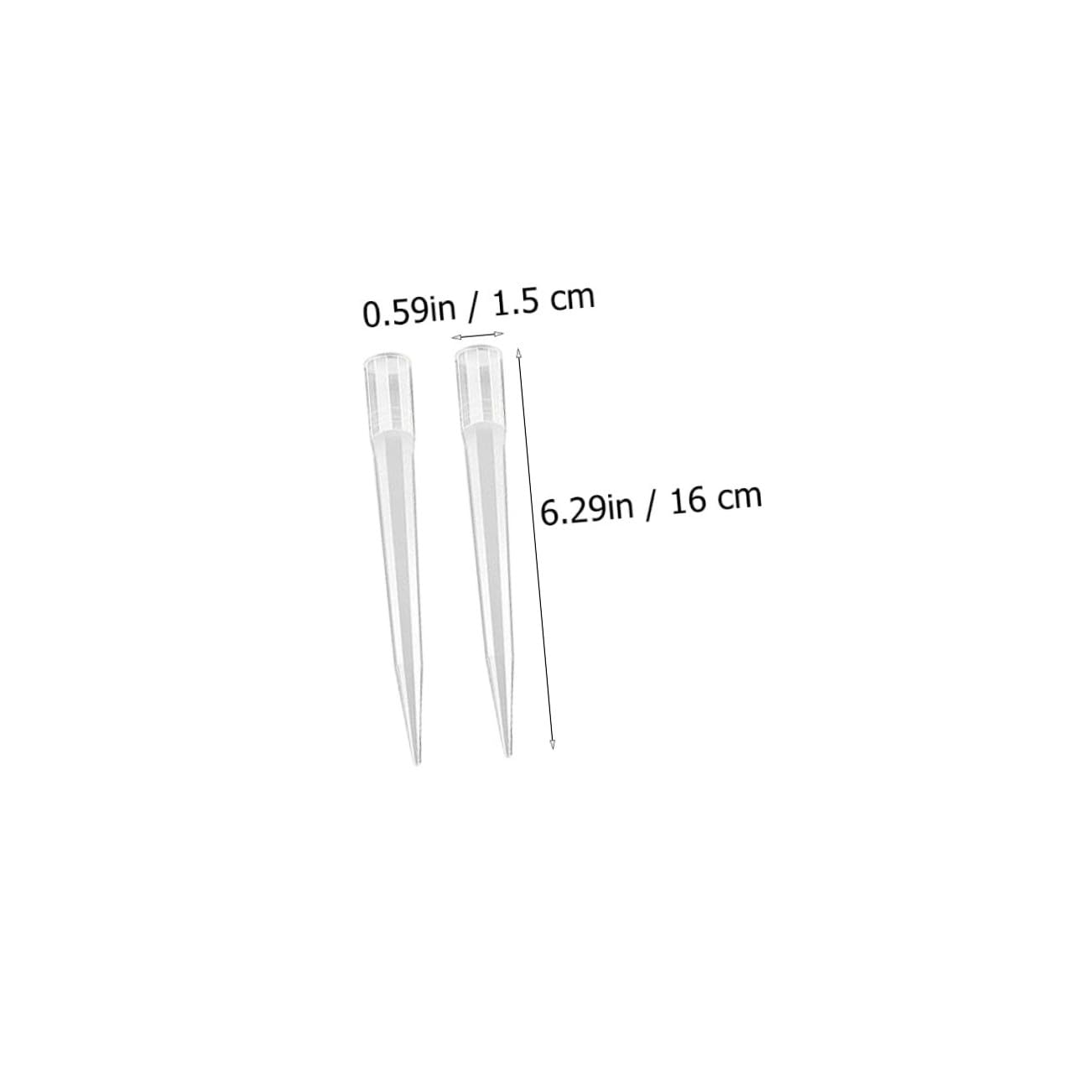 50pcs Pipettes Transfer Pipette Tips Plastic Nozzle Tips Easy to Use Clean