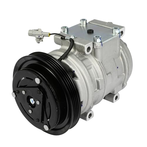 Image of SCITOO AC Compressor with Clutch fit for Toyota for Tacoma 3.4L 1995-2004 | Fast Cooling, Ultra Low Noise (≤72 dB) Air Conditioner Compressor for Summer, With Clutch, 639801 4720176 67324 6832