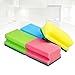 EXQUIMEUBLE 10Pcs Multi Use Non Scratch Cleaning Scrubbing Sponges for Kitchen Bathroom Car Random Color Durable Eraser Sponge with Rippled Surface for Dirt Removal