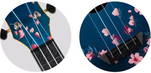 Amazon.com: Flight Travel Concert Ukulele, Sakura : Musical