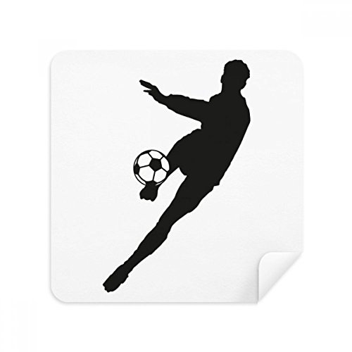 Chiffon football essuie-lunettes en suède - 2 pièces pour écran de téléphone