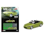 True Scale Miniatures Model Car Compatible with Honda S2000 (AP2) Lime Green Metallic Limited Edition 1/64 Diecast Model Car MGT00396