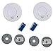 Produktbild 2 x Rauchmelder mit 5 Jahres Batterie + 2 x magnetisches Montageset 6cm ø RM250 Brandmelder Feuermelder