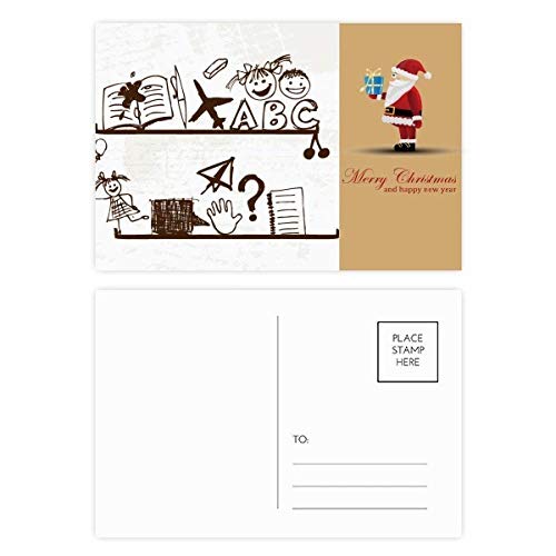 Cartes postales enfants Père Noël lot de 20 pour inciter les petits à écrire