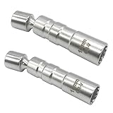 IWILCS Douilles à Bougies, Clé à Douille de Bougie Dallumage, Bougie dallumage Magnétique, Lextension Rotative Permet daccéder à la Plupart des Zones Confinées