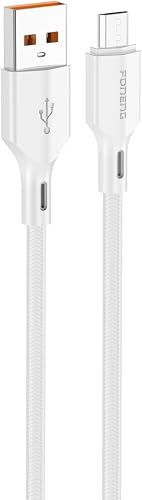 XS11 60W/PD30W Braided Micro USB to USB-A Fast Charging Data Cable, 1 Meter Length