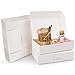 Produktbild Kurtzy Karton Geschenkboxen Weiß (20 Stk)  Schachteln 19 x 11 x 4,5cm Pappschachteln mit Deckel  Kraftpapier Geschenk Box Rechteckig zum Selber Aufbauen für Geschenke, Hochzeit, Party, Weihnachten