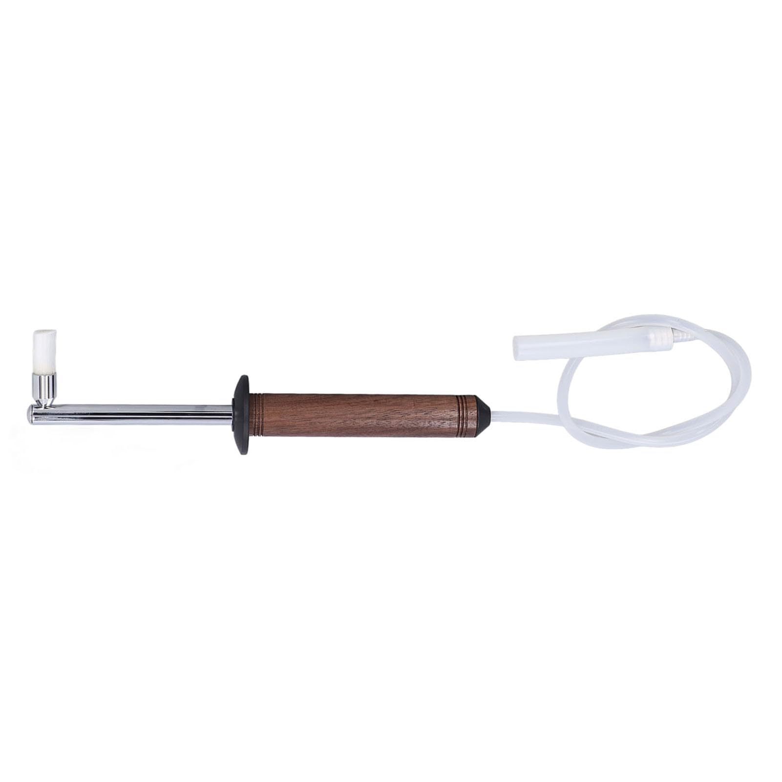 Cepillo de Limpieza para Máquina de café a con Nogal, Cabezal Nailon Desmontable y Protector Térmico para Mantenimiento, Kit Herramientas Barista