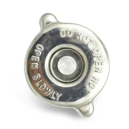 Hugwits Car Engine Radiator Cap, 16PSI Coolant Reservoir Cap for High Temperature and High Pressure Resistant Tightly Sealed Cooling Water Tank, Compatible with Dodge Chevrolet and More (Silver)