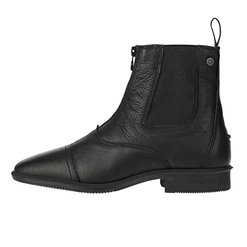 »Legacy FZ SOFT« Stiefelette | Rindsleder Reitschuh| Echtleder | Reißverschluss vorne | Reit-Schlupf-Schuh mit ULTIMA-RS Gummisohle | Sport-Einlegsohle | Karree-Leisten | Schwarz Gr. 40