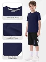 5 Pack Boys Shirts Cotton Short Sleeve T-ShirtsBoys Summer Tops Clothes — image 5