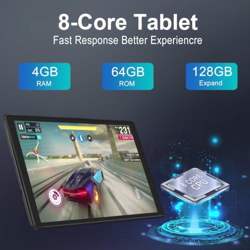Image of 2026 Tablet 10 inch Android 11 Tablets 4GB+64GB+1TB Expand, 8000mAh Octa-Core Eletronic Tablet with Drop-Proof Case, Gemini AI, HD IPS Display, GPS, 5G WiFi,Split-Screen, Widevine L1 -Green