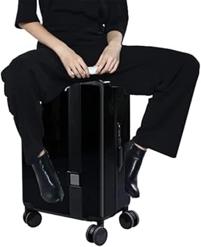 Smart Auto-Following Electric Luggage/Board Trolley Case/Mobility Suitcase Car/USB Rechargeable Trolley Case, 100Kg Load Color A
