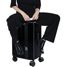 Smart Auto-Following Electric Luggage/Board Trolley Case/Mobility Suitcase Car/USB Rechargeable Trolley Case, 100Kg Load Color A