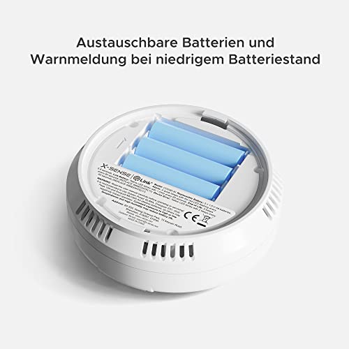 X-Sense Vernetzbarer CO Melder mit Digitalanzeige, Kohlenmonoxidmelder mit Austauschbar Batterie, TÜV Rheinland Zertifiziert nach EN 50291… – Ansicht 5