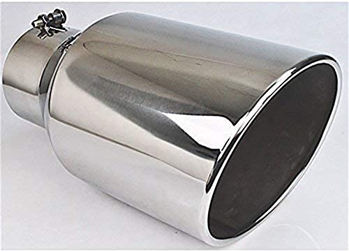 Different Trends Polished Ss Bolt-On 8In Rolled Slant4.00In Id / 8.00In Od - BQ9-408015RSL