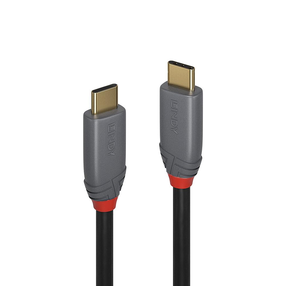 LINDY 36909 - Cavo USB 3.2 tipo C, 7 m, 10 Gbit/s, 100 W PD, linea anthra