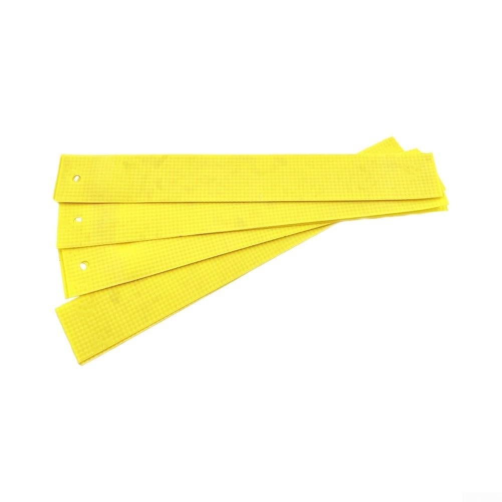 Mite Treatment Strips 20-Pack for Bee Hive Pest Control - Varroa Mite Killer & Apiary Management Solution Yellow 28x8cm