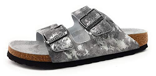 Birkenstock Arizona VL W Sandalen vintage metallic gray silver