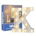 Produktbild Up in hooglicht- decoratie LED alfabet witte Letters lichten feesttent licht tekens batterij-aangedreven voor Party bruiloft empfänge Holiday Home & bath Bridal Bar décor