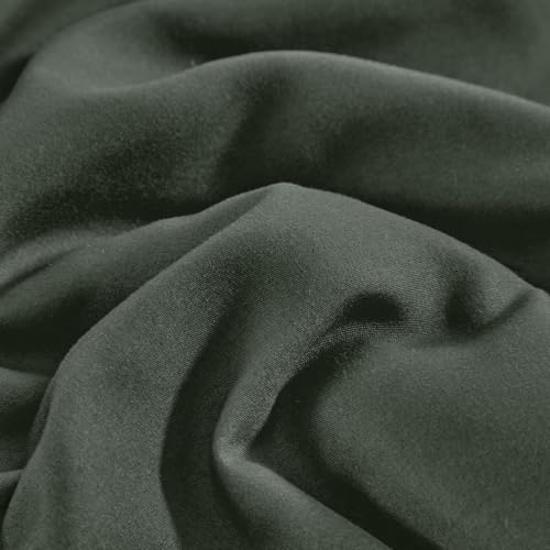 Image of Kids Comforter Sheet Set - Soft and Breathable Bed Set Includes Quilted Comforter, Fitted Sheet, Flat Top Sheet, Pillowcase and Toddler Pillowcase for Toddler - 5 Pieces Toddler Bedding Dark Green