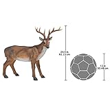 Design Toscano Buck mit dem großen Geweih Hirschstatue, Maße: 71 x 19 x 62 cm 4.5 kg - 6