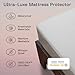 Coop Home Goods Ultra-Tech Waterproof Mattress Protector Full, Smooth Top Mattress Pad, Waterproof Cover, Up to 18 Inches Deep, Machine Washable, Noiseless Comfort, Full (54x75)