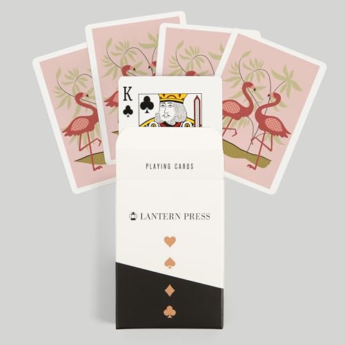 Baraja Simple Flamingo Rosa, 52 cartas tamaño póker miniatura 6