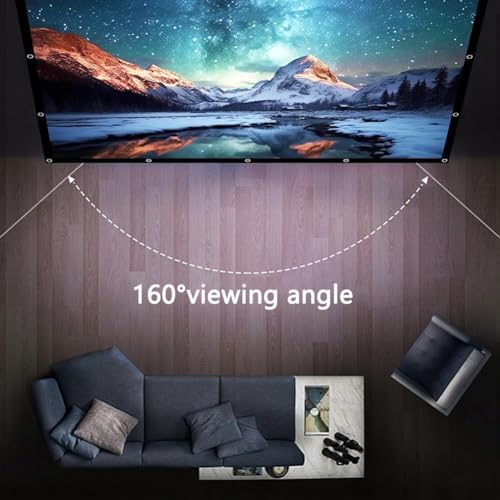 Pantalla de proyector plegable 150 pulg 16:9 doble cara miniatura 4