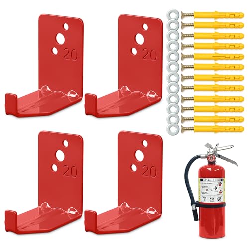 Set of 4 Fire Extinguisher Mount Bracket - 2.36″ ×