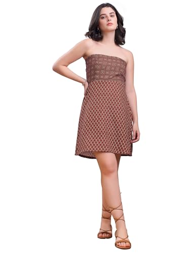 Image of PURVAJA Women's Off Shoulder Cotton Blend Dress
