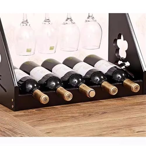 Soporte para botellas de vino de madera media miniatura 6