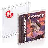 Snug Fit Game Box Protectors compatible for PS1 Single CD/Dreamcast Video Game - 0.35MM Clear PET Di