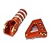 JFG RACING Orange CNC Rear Brake Pedal Step Plate + Gear Shifter Shift Lever Tip for 125-530 SX EXC XCF XC XCW SXF SMR 2004-2010 Enduro Supermotor 690 Adventures
