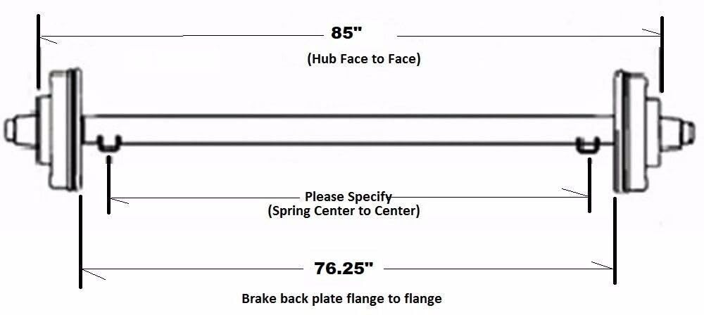 Everything for trailers, RVs and trucks and more - For Dexter FOR ALKO Trailer For Axle 5200 6000# 7000# Bare For Axel For Beam 85