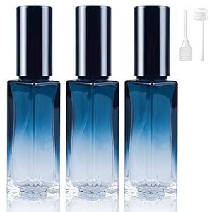 Bohoray 3 Stücke Blaue Parfümzerstäuber Glasflakons