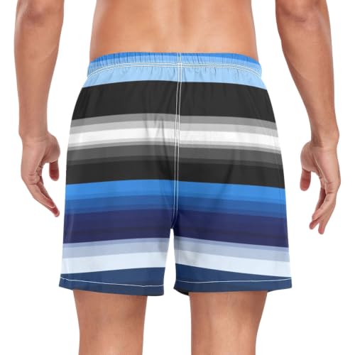 Bañador de secado rápido para hombre con tejido transpirable de rayas 2