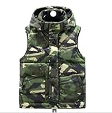 Chaleco Hombre,Chaleco Acolchado De Invierno Deportes Cálido Chaqueta De Camuflaje Verde Chaleco De Plumas Chaqueta De Trabajo Con Capucha Chaleco Deportivo Abrigo De Moda Para Hombres Regalo De Muj