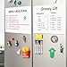 2 PCS Magnetic Dry Erase Whiteboard for Fridge, 18