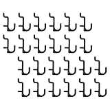 minkissy 40pcs Plastic Pegboard Hooks for Tool Storage, Wall-Mounted Hanging Hooks for Garage and Workshop Organization, Universal Pegboard Accessories for Industrial Use