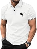 Lymio Polo T Shirt for Men || Men Casual T-Shirt || Polo (Polo-18-White-L)