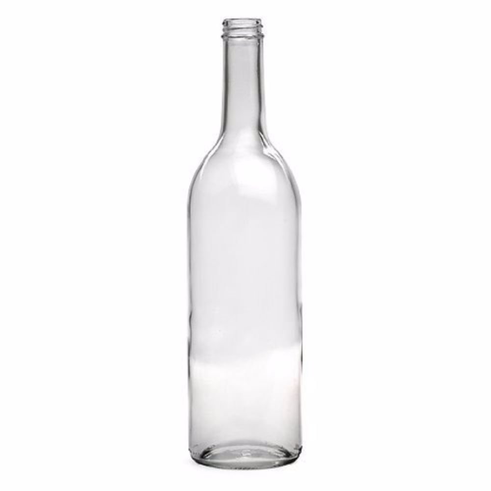 Wine Bottles - 750 mL | Flint Claret | Flat Bottom | Screw Top | Case of 12 | Update Style