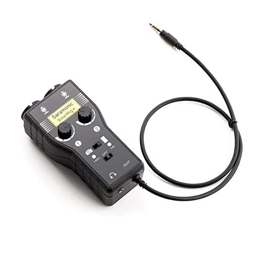 Saramonic SmartRig+ 2-Channel XLR/3.5mm Microphone Audio Mixer with Phantom Power Preamp & Guitar Interface for DSLR Cameras, Camcorders, iPhone, iPad, iPod, and Android Smartphones