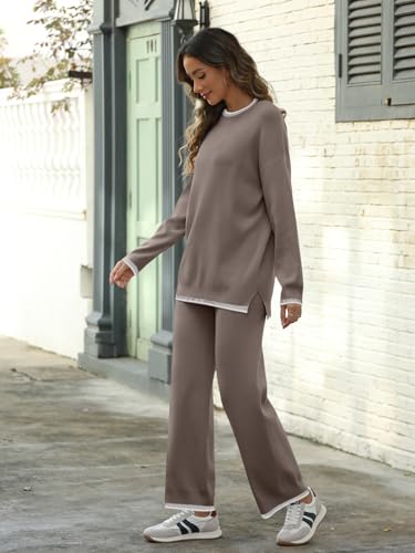 LILLUSORY 2 Piece Knit Lounge Sets Womens Matching Sweater Sets3