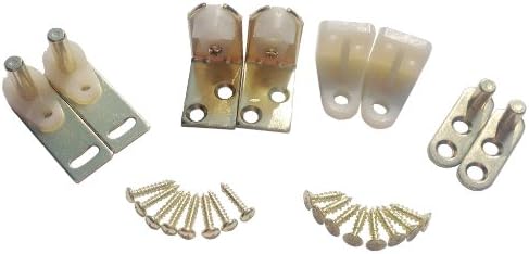 Swinging Cafe Doors Double Action Door Hinges with Self-Hold Feature for Saloon Doors and Cafe Doors, Door Hinge for in & Out Doorway Swing, Double Swing Hinges, Self Closing Door Hinges - (Brass)