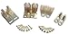 Cafe Door Double Acting Gravity Hinges Brass Finish Hardware w/ Hold Open Feature for Saloon Swing Swinging Doors