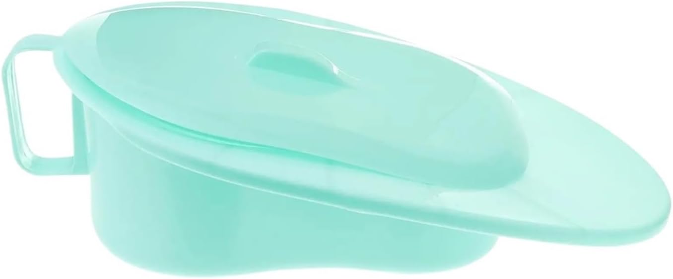 Plastic Bedpan Urinal Horizontal Handled for Elderly Disabled Patients Nursing Wedge Pan Suitable Paralysis Fractures
